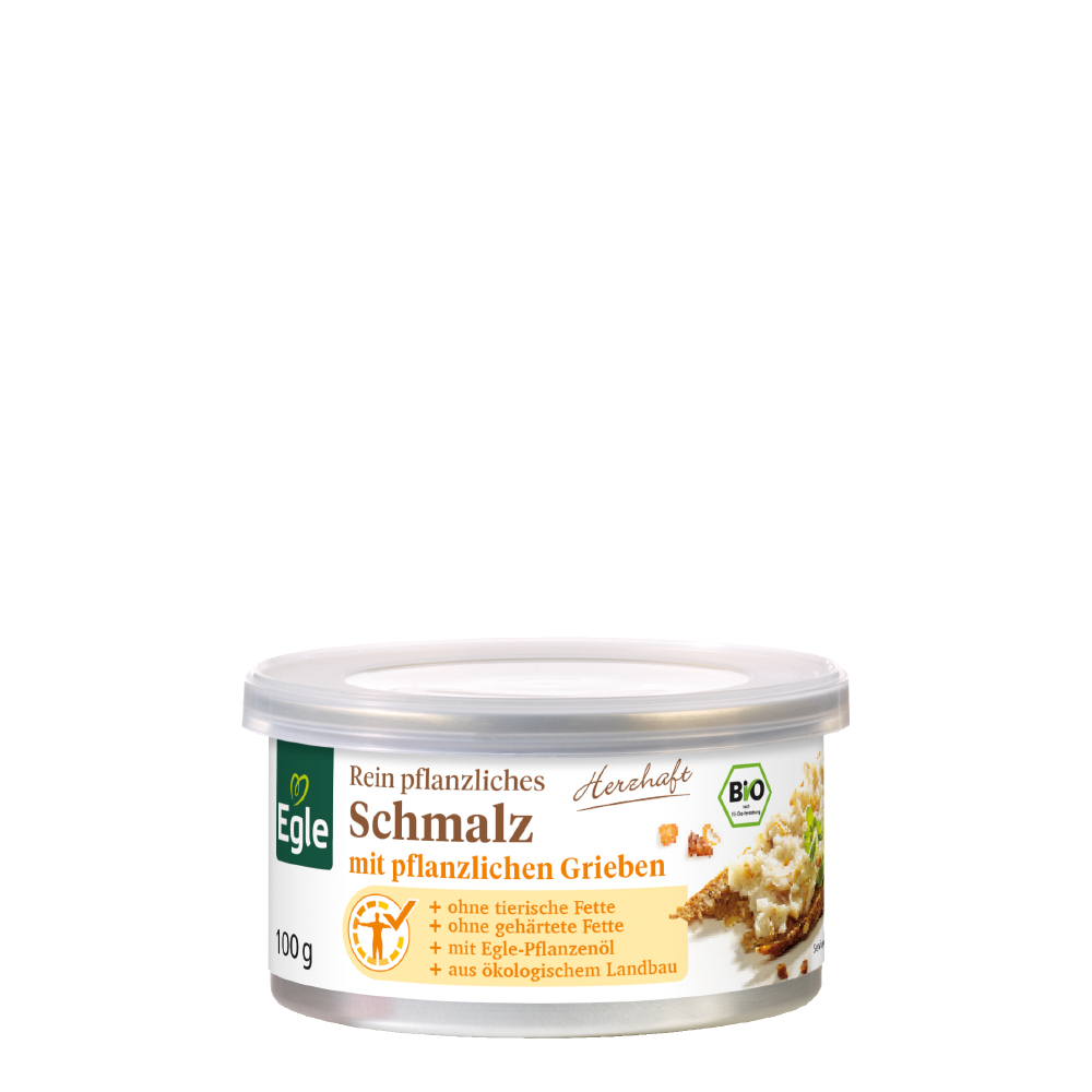 Pflanzliches Bio Schmalz mit pflanzlichen Grieben, 100 g 