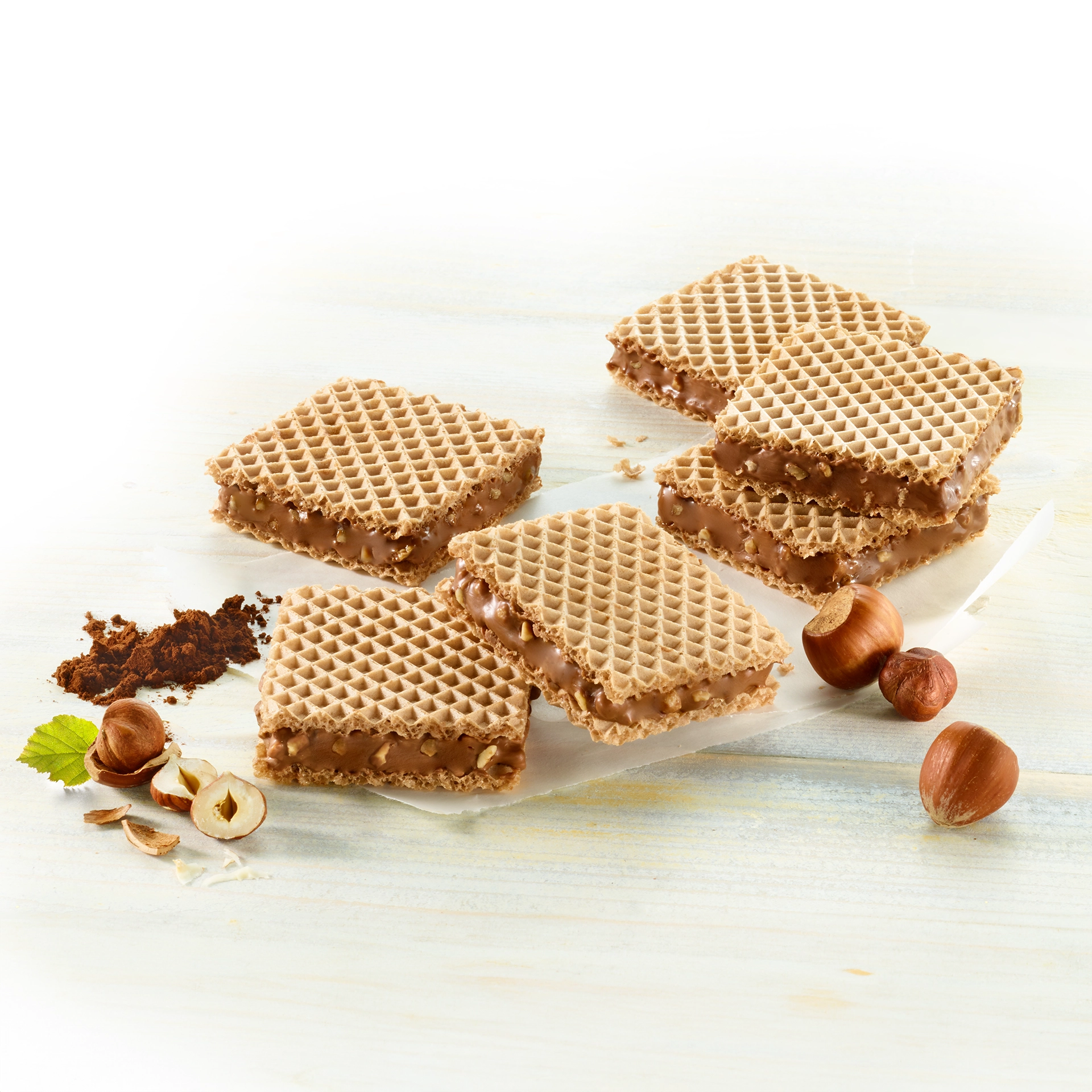 Haselnuss-Waffeln 3 x 190g – 2 + 1 Gratis