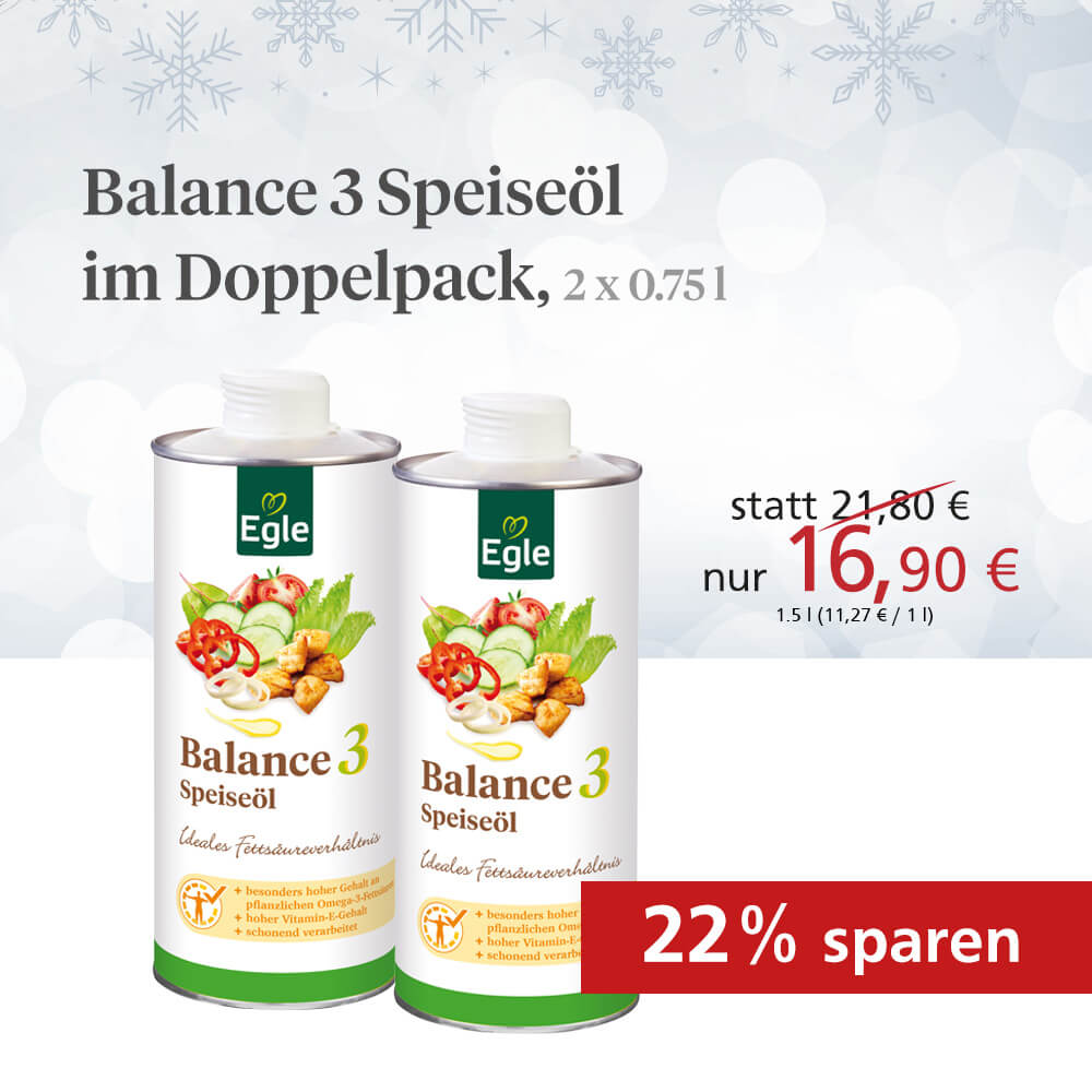 Doppelpack Balance 3 Speiseöl - Adventskalender