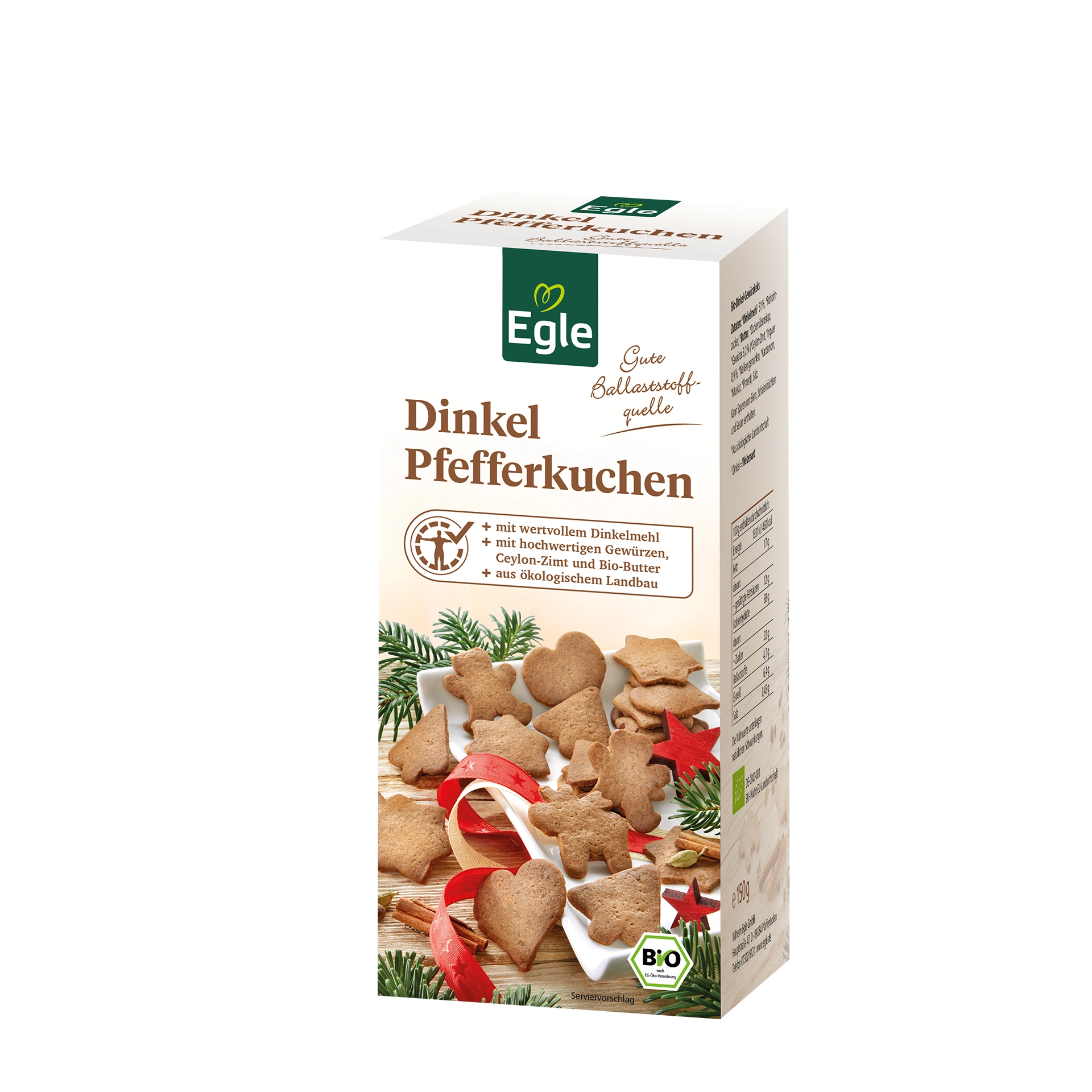 Bio Dinkel Pfefferkuchen 150 g