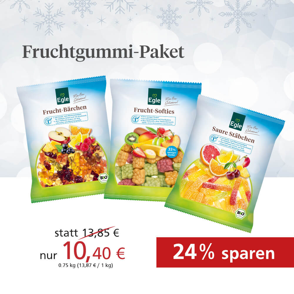 Bio Fruchtgummi-Paket - Adventskalender