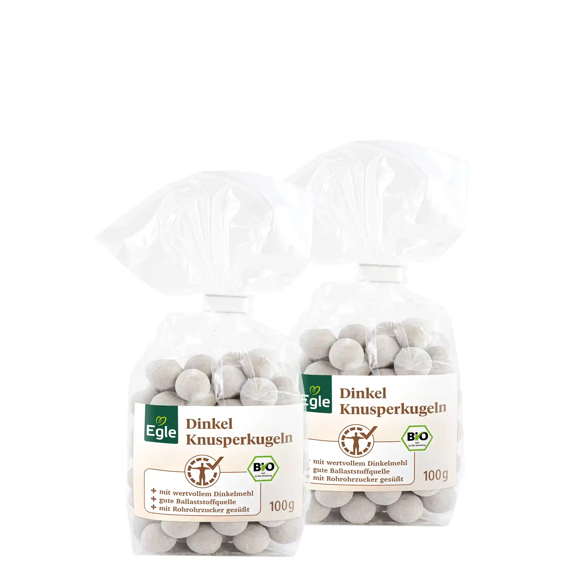 Bio Dinkel Knusperkugeln, 2 x 100 g - Aktion