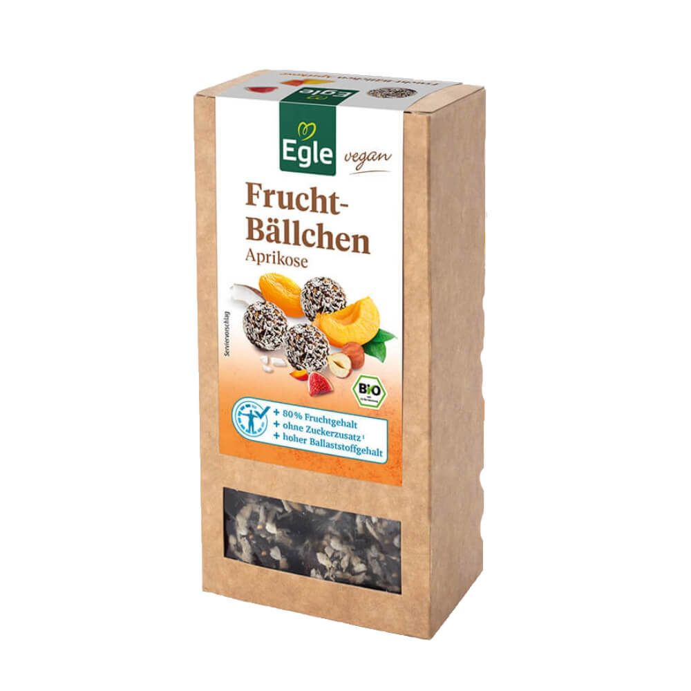 Bio Fruchtbällchen Aprikose, 120 g