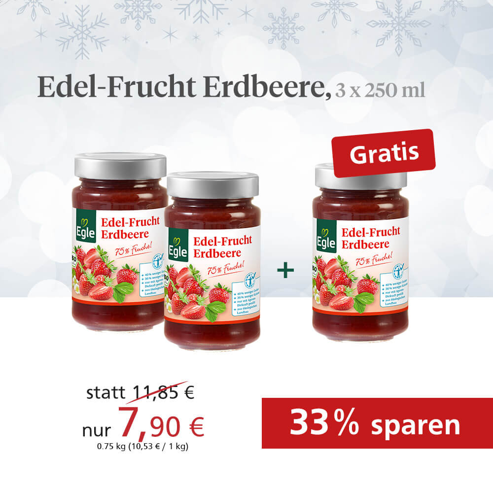 Bio Edel-Frucht Erdbeere - Adventskalender