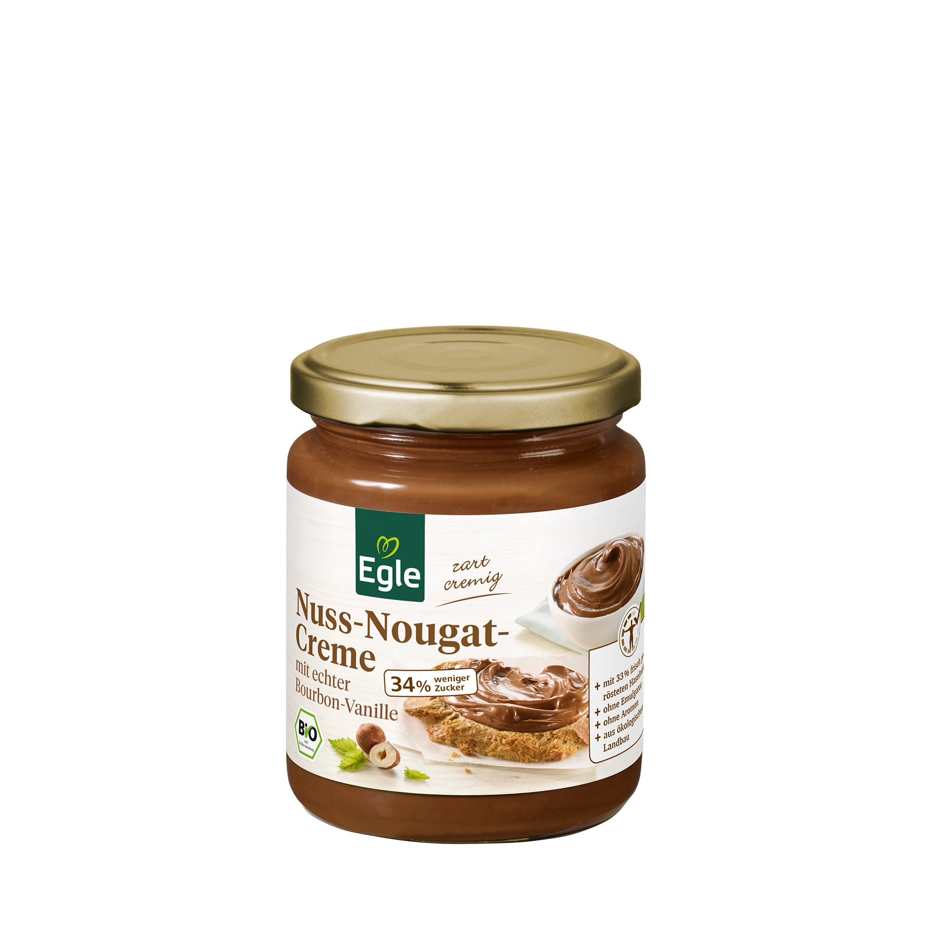 Bio Nuss-Nougat-Creme, 250 g