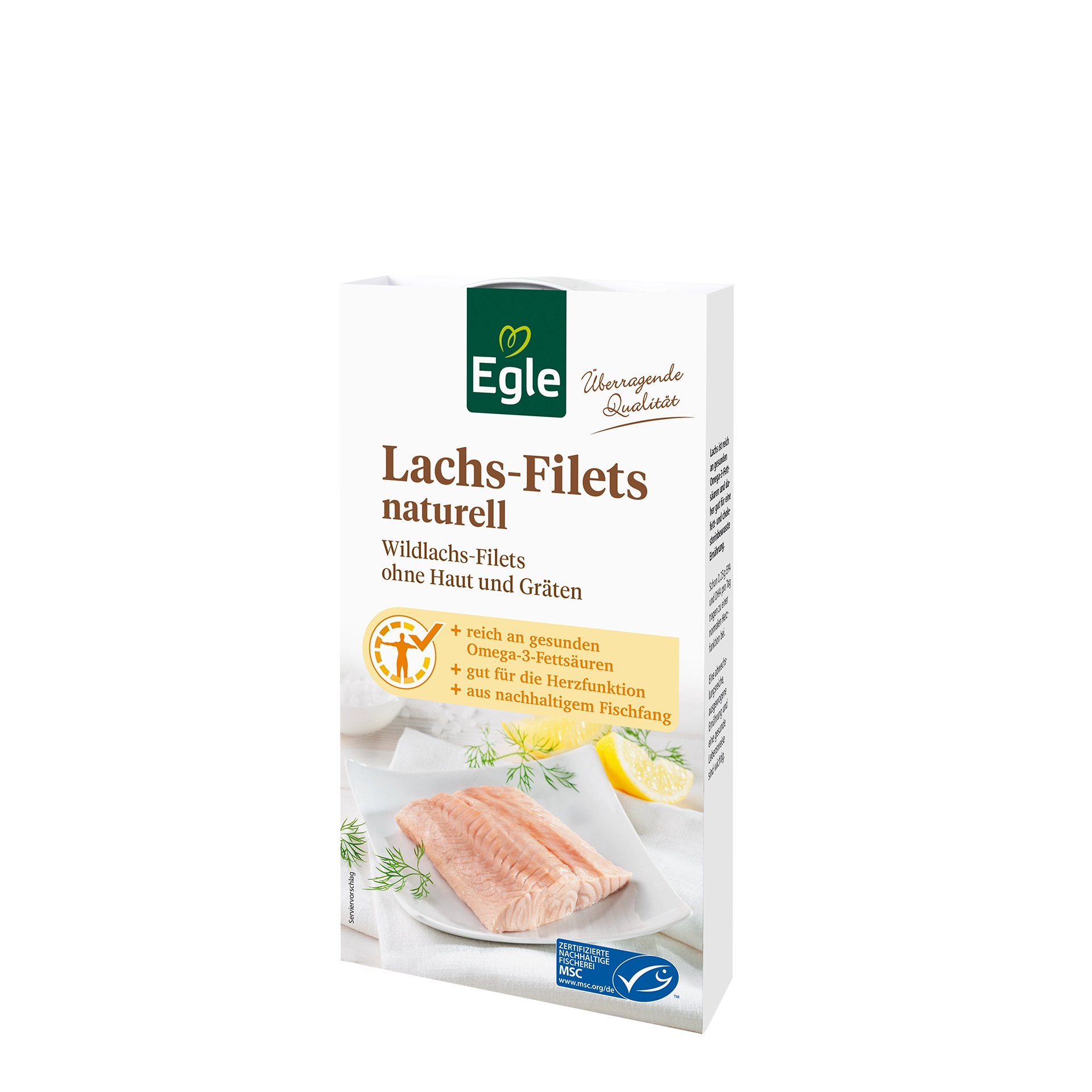 Lachsfilets naturell 3 x 190 g